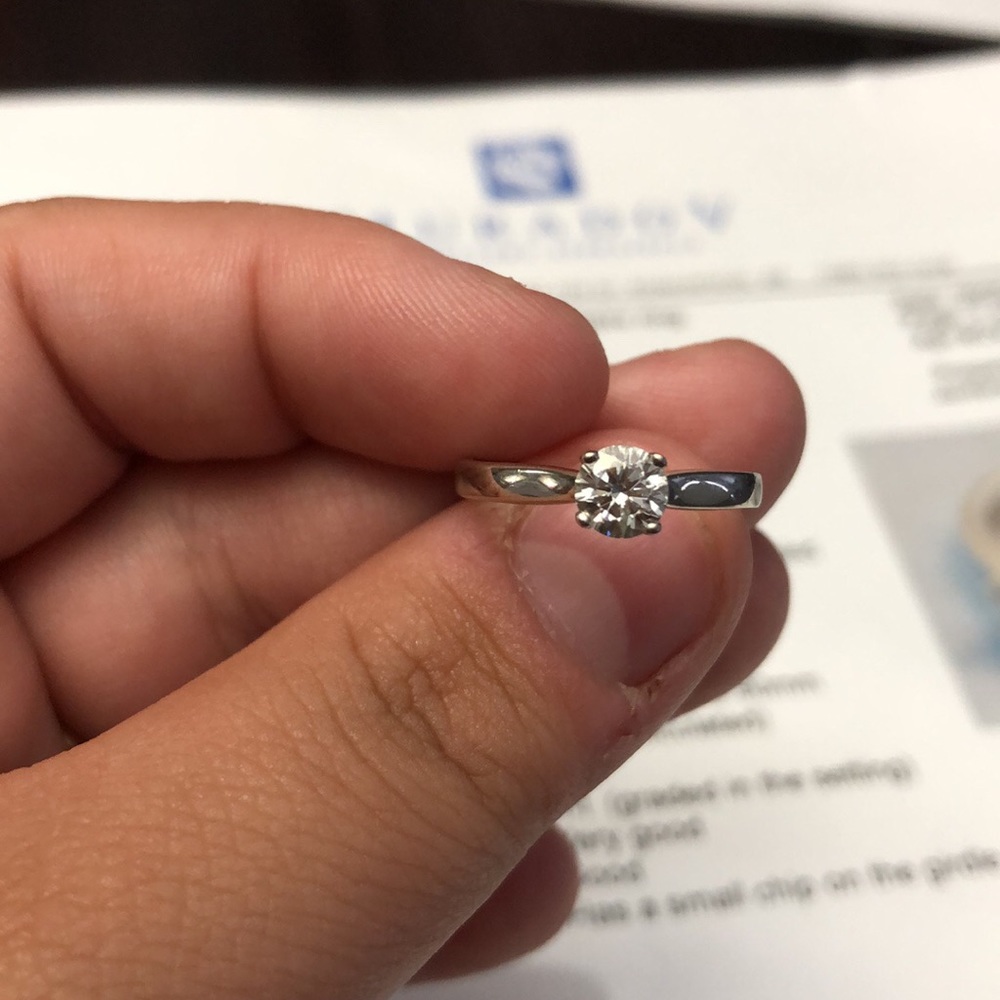 Ladies solitary ring
